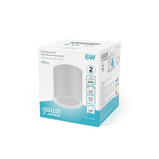 Потолочный светодиодный светильник Gauss Overhead HD022 3