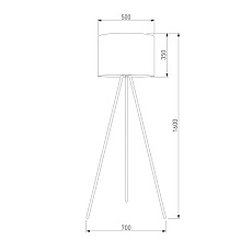 Торшер TK Lighting 6635 Umberto 1
