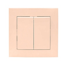 Валенсия выключатель 2-кл. 10А кремовый EKF PROxima EWV10-023-20