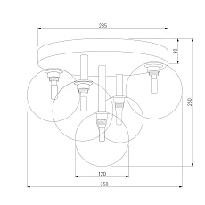 Потолочная люстра TK Lighting 758 Nilos 1