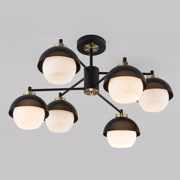 Потолочная люстра Eurosvet 70106/6 черный Фото № 3