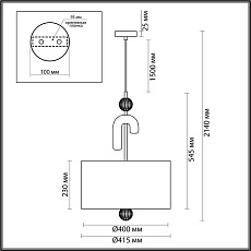 Подвесная люстра Odeon Light Exclusive Modern Bagel 5410/3 4