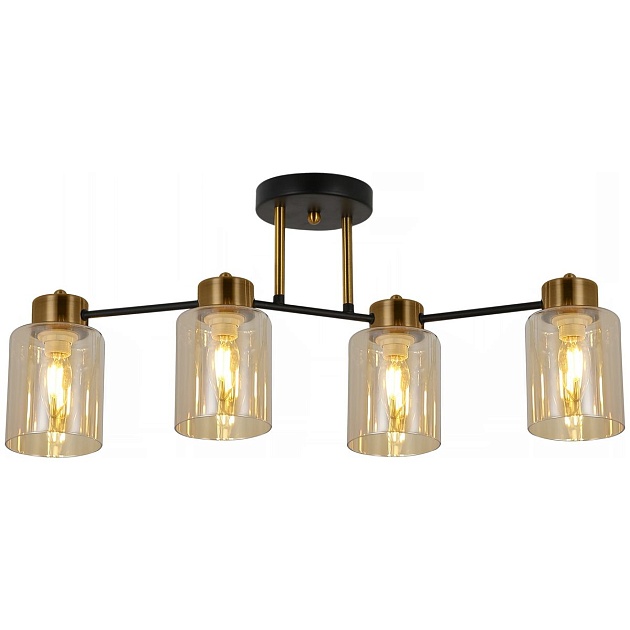 Потолочная люстра Illumico IL6111-4COU-79 BK GD Фото № 1