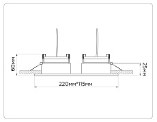 Встраиваемый светильник Ambrella light TECHNO SPOT TN52344 4