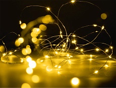 Светодиодная гирлянда ФАZA роса жёлтая DC-G03-50Y 3