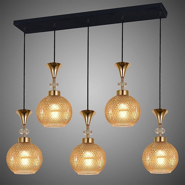 Подвесной светильник Reluce 02001-0.9-05L Amber Фото № 3