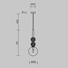 Подвесной светильник Freya Sunspot FR5482PL-01BS2 1
