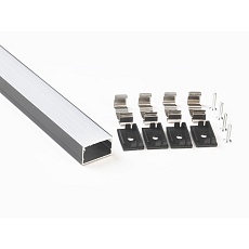 Профиль накладной LEDS POWER СПН2515 алюм. черный с призм.рассеивателем 2м 008486 2