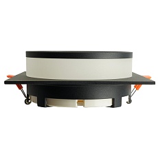 Светильник встраиваемый Feron DL701 потолочный GX70 черный квадрат 51096 2