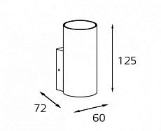 Настенный светильник Italline DANNY W1 white 2