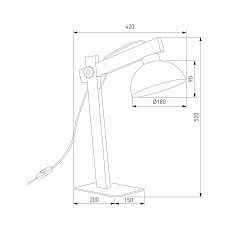 Настольная лампа TK Lighting 5347 Oslo 1