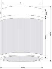 Потолочный светильник KUTEK ERBA ERB-OCZ-1(ZM) 2
