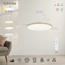 Люстра-вентилятор Mantra SLIM FAN 9007 4