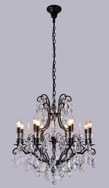 Подвесная люстра Crystal Lux Magnifico SP13 Black/Transparent изображение 4 Подвесная люстра Crystal Lux Magnifico SP13 Black/Transparent Фото № 4