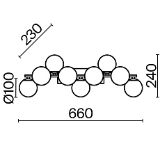 Бра Maytoni Dallas MOD547WL-09BS 1