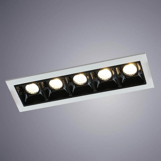 Встраиваемый светодиодный светильник Arte Lamp Grill A3153PL-5BK изображение 2 Встраиваемый светодиодный светильник Arte Lamp Grill A3153PL-5BK Фото № 2