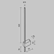 Бра Maytoni Technical Pars C070WL-L6B3K 2