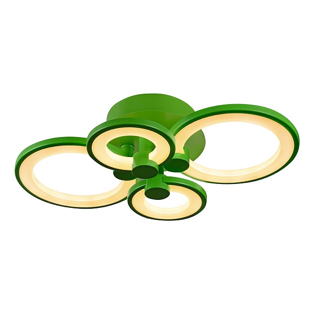 Потолочная светодиодная люстра iLedex Ring A001/4 Green изображение 2 Потолочная светодиодная люстра iLedex Ring A001/4 Green Фото № 2