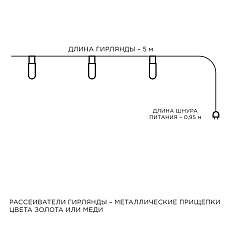 Гирлянда светодиодная Apeyron прищепка 15-60 5