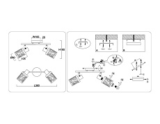 Настенно-потолочный спот Ambrella light TRADITIONAL TR8664 3