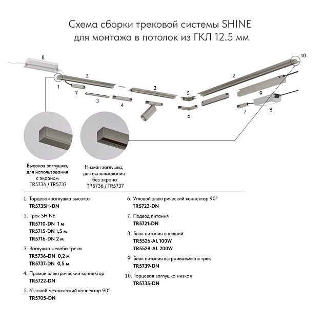 Подвод питания Denkirs Shine Base TR5721-DN изображение 2 Подвод питания Denkirs Shine Base TR5721-DN Фото № 2