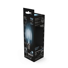 Лампа светодиодная филаментная Gauss E14 9W 4100К прозрачная 103801209 3