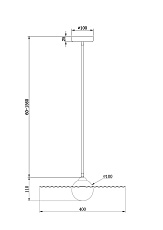 Подвесной светильник Freya Jovian FR5390PL-01B 1
