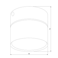 Потолочный светильник TK Lighting 3398 Space Black 2