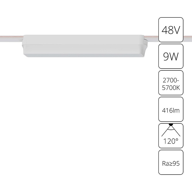 Трековый светодиодный светильник Arte Lamp Rapid A2953PL-1WH изображение 3 Трековый светодиодный светильник Arte Lamp Rapid A2953PL-1WH Фото № 3