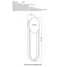 Настенный светодиодный светильник Crystal Lux Nina AP18W Led Brass 1