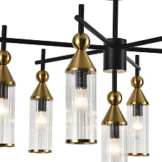 Подвесная люстра Indigo Torazzo 13037/7R Black V000528 1