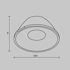 Линза Maytoni Technical Downlight для Alfa LED 24° LensCD43-24 1