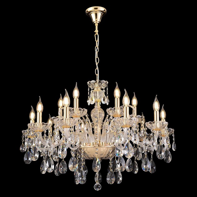 Подвесная люстра Crystal Lux MONICA SP10+5 GOLD Фото № 6