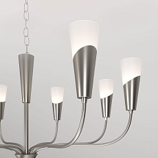 Подвесная люстра Eurosvet Rhyton 60167/8 никель 4