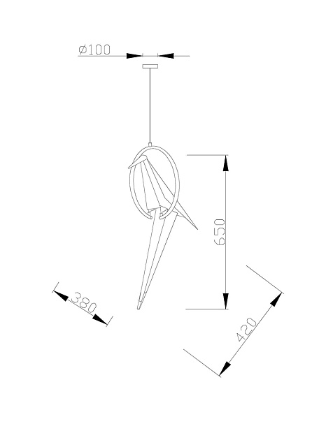 Подвесной светодиодный светильник Moderli Birds V3071- 1PL Фото № 5