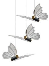 Подвесная светодиодная люстра Natali Kovaltseva Butterflies Led Lamps 81366 Gold 1