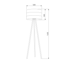 Торшер TK Lighting 5053 Tago Black 1