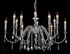 Подвесная люстра Crystal Lux MERCEDES SP6+6 CHROME/SMOKE 2