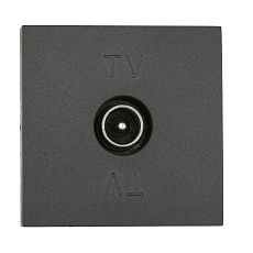 ТВ-розетка оконечная LK Studio (черный бархат) LK45 852108-1 1