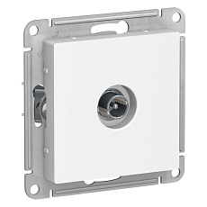 ТВ-розетка проходная Systeme Electric AtlasDesign белая ATN000192