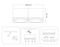 Накладной светильник Ambrella light Techno Spot GX Standard tech TN70872 5