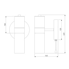 Бра Eurosvet Tesoro 70125/1 черный 1
