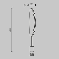 Торшер Maytoni Breeze MOD281FL-L33BS3K 1