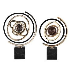 Статуэтка настольная ArtHomeDecor SATURN 4171 L BLACK & GOLD 1