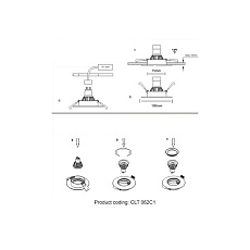 Встраиваемый светильник Crystal Lux CLT 062C1 WH 1