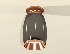 Комплект накладного светильника Ambrella light Techno Spot XS1123044 DCH/PPG черный хром/золото розовое полированное (N6906, C1123, N7035) 1