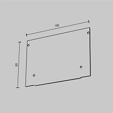 Заглушка Maytoni Technical (2 шт) ALM013EC-PL-W 2