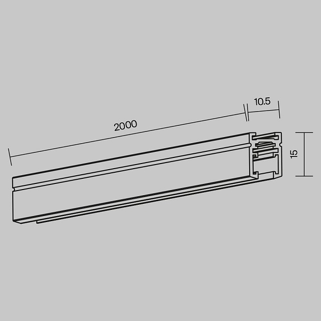 Шинопровод Maytoni Technical Levity Busbar TRX184-112B Фото № 2