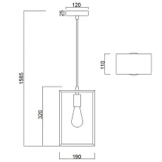 Подвесной светильник Vele Luce Thomas VL6432P21 3