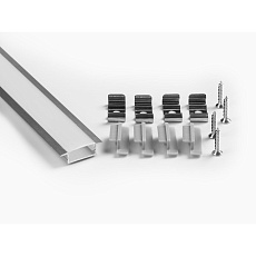 Профиль врезной LEDS POWER СПВ17-2507 алюм. черный с призм.рассеивателем 2м 008424 2